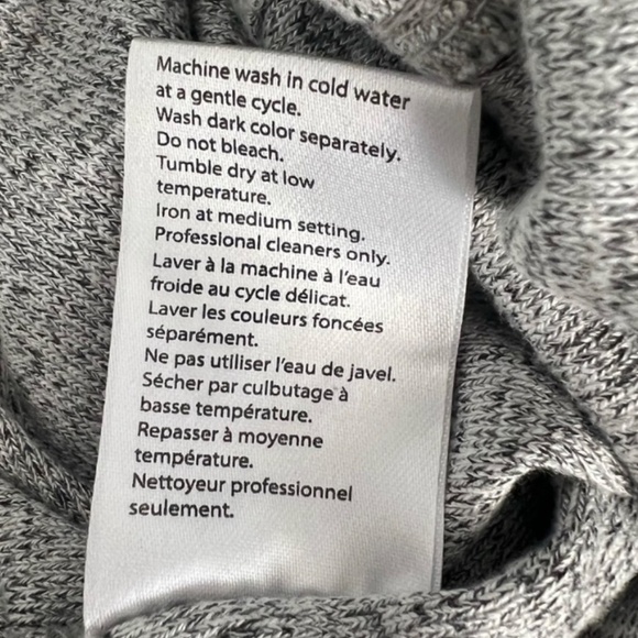 TRIPLE FIVE SOUL Grey Stretch Jersey Knit Front Wrap Sleeveless Dress U S Sz SP - Picture 9 of 10